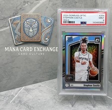 🔥🤙🔥2024-25 Panini Donruss Optic Holo Stephon Castle #254 PSA Spurs RC🔥🤙🔥