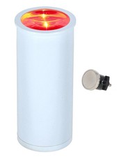 Rockville MINI HALO White DJ Wash Light Battery, Wireless DMX, RF Magnet Mount