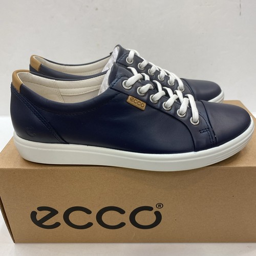 Women's ECCO Soft & Leather Sneaker Marine 430003 12038 - Picture 5 of 7
