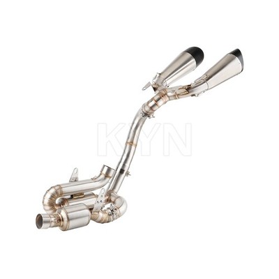 Exhaust Mid Tail Link Pipe With Muffler Tips For Ducati Panigale V4 V4S 22-24