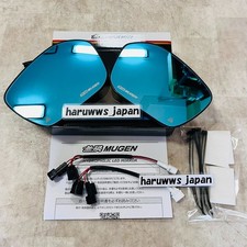 Mugen For Honda 2022- Civic Type-r Fl5 Hydrophilic Led Blue Mirror Rh Lh Set Jdm