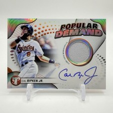 2024 Cal Ripken Jr Topps Pristine Game Worn Jersey On Card Auto #DPAR-CR