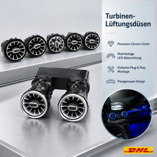 Ambientelicht L&uuml;ftungsgitter drei Farben F&uuml;r Mercedes C-Klasse W205 GLC X253