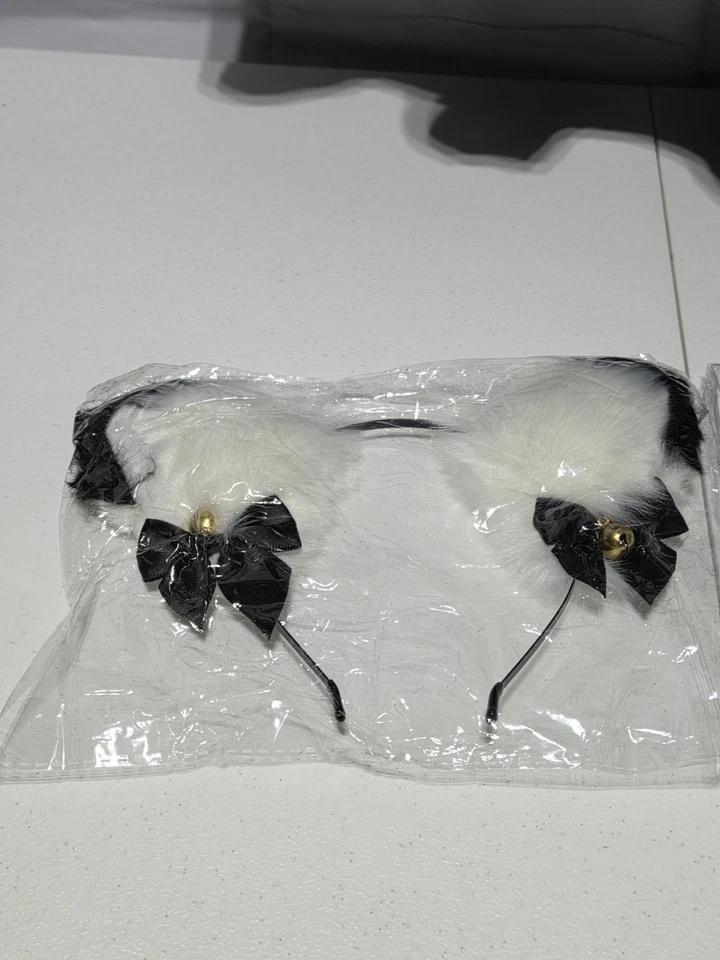 Французская горничная Лолита карнавальный костюм косплей костюм меховой Cat уха перчатки носки комплект XL - Изображение 2 из 4