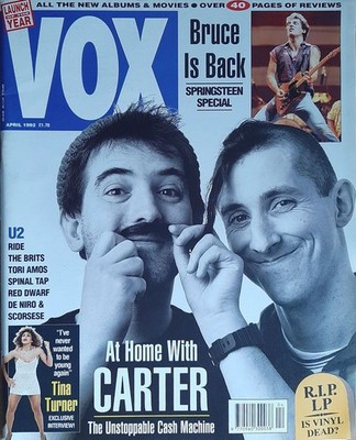 VOX (UK) - April 1992 with Coverstory about Carter USM & Springsteen Special