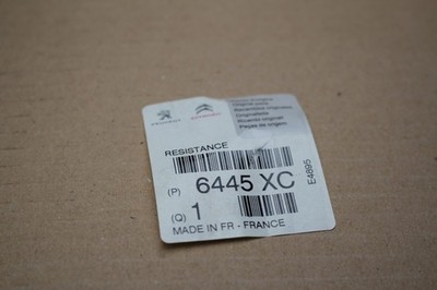 6445XC GENUINE PSA RESISTOR AIR PREHEAT
