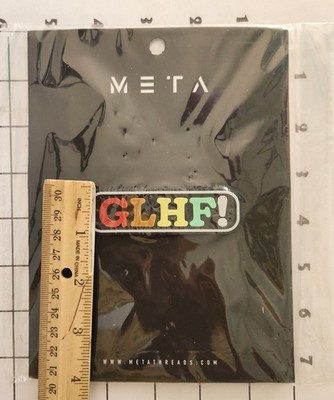 GLHF Morale Patch Hook and Loop Rubber PVC Uniform Meta Threads