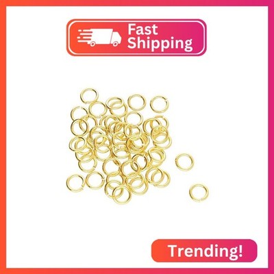 The Beadsmith Basic Elements Open Jump Rings   4mm, Gold Plated, 0.61mm (22 Gaug
