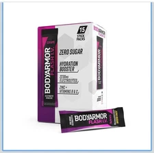 45 Packet BodyArmor FLASH IV 100% B12 Electrolyte Hydration Booster NoSugar 🍇🍓