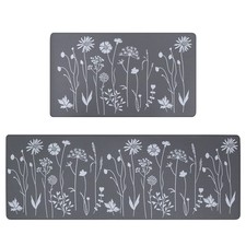 2 Pieces Kitchen Mats and Rug Set,Non-Slip Washable, Kitchen Floor Mats