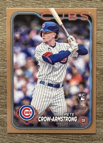Pete Crow-Armstrong 2024 Topps Series 2 RC Rookie Gold Parallel /2024 Cubs #407
