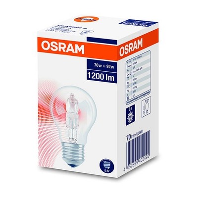Osram Classic Eco Halogen Birnenform 64547 A CLA 70W = 92W/100W E27 warm dimmbar