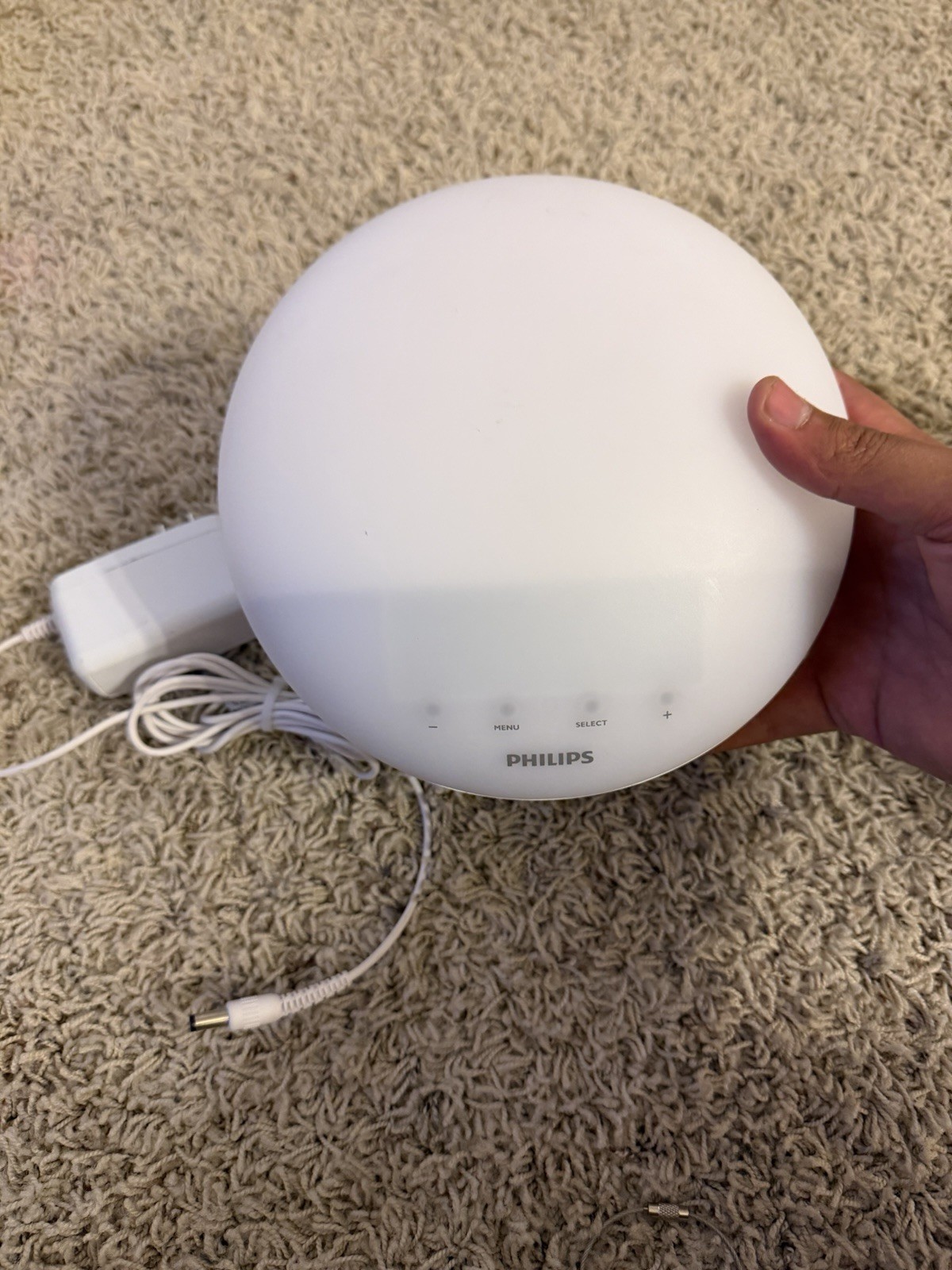 PHILIPS HF3520 Wake Up Sleep Light Sunrise Alarm Clock Radio + AC Plug