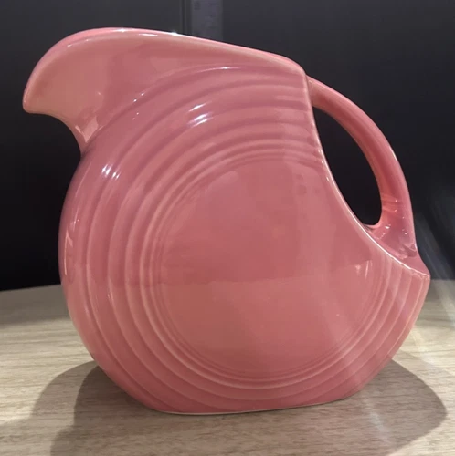 Fiesta Fiestaware ~ PEONY Pink Pitcher Ice Lip Large 67 oz.