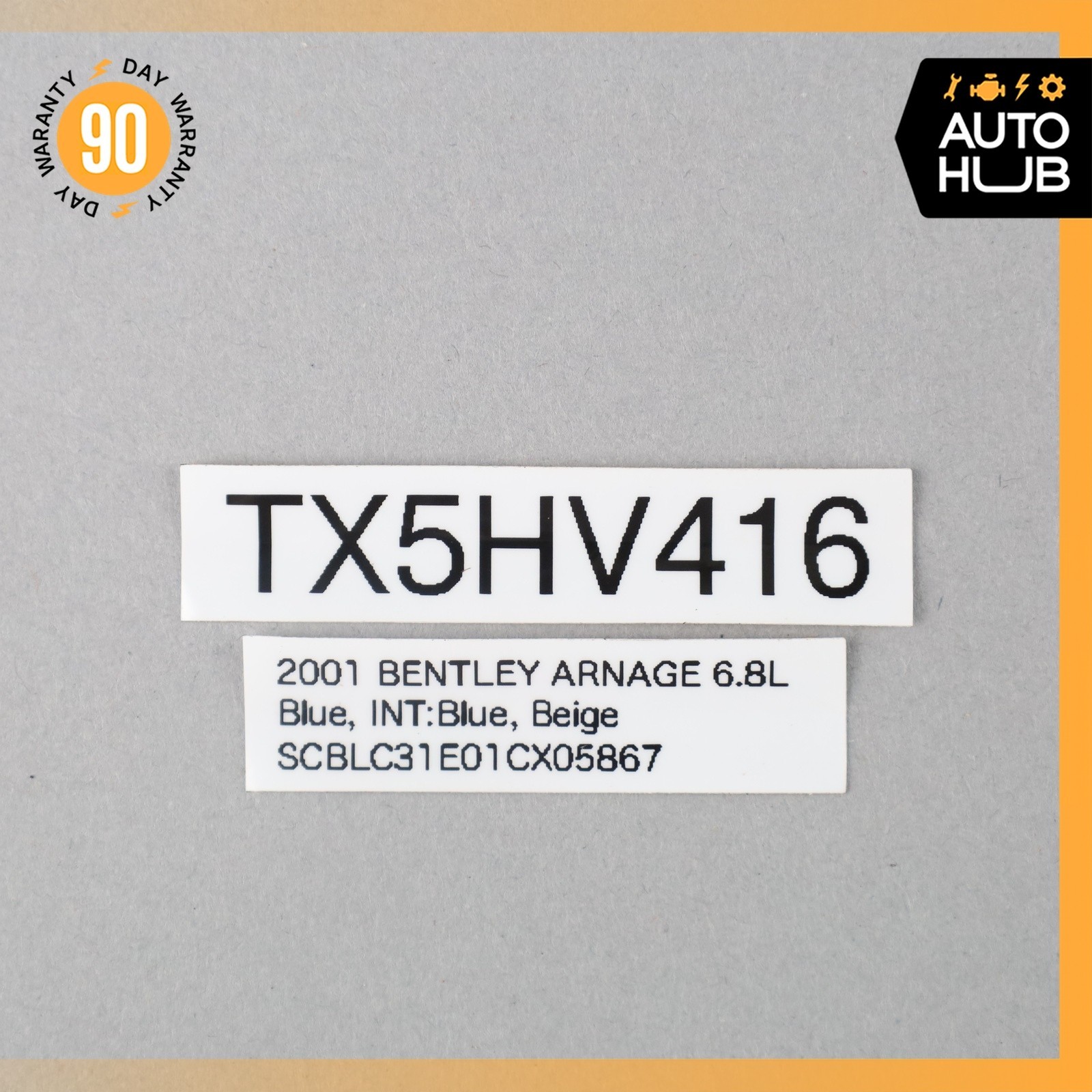 99-02 Bentley Arnage Azure 6.8L V8 Turbo Turbocharger UV30294PA OEM 42k