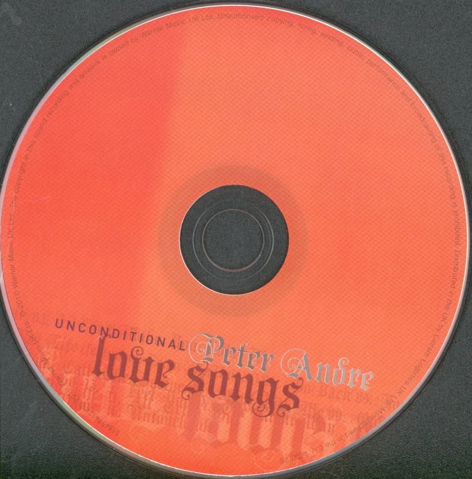 Peter Andre Unconditional Love Songs CD UK Rhino 2010 5186574172 - Bild 3 von 3