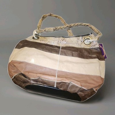 NWT Leather Curations by Design Guru Brown Hobo Fall Shoulder Handbag Purse Cute