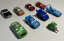 Lot Of 9 Mattel Disney Pixar Cars Diecast Toys USED DECENT SHAPE McQueen Hicks