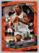 2025 Panini Prizm WNBA #126 Teresa Edwards Orange Ice Prizms Minnesota Lynx