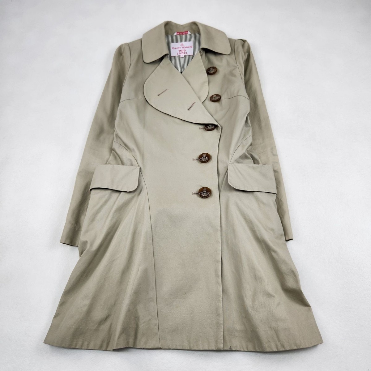 Vivienne Westwood Red Label Spring Coat Heart Collar Orb Button A 