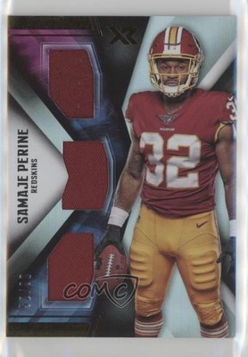 2017 Panini XR Rookie Triple Threats Materials 52/99 Samaje Perine RC 1s7