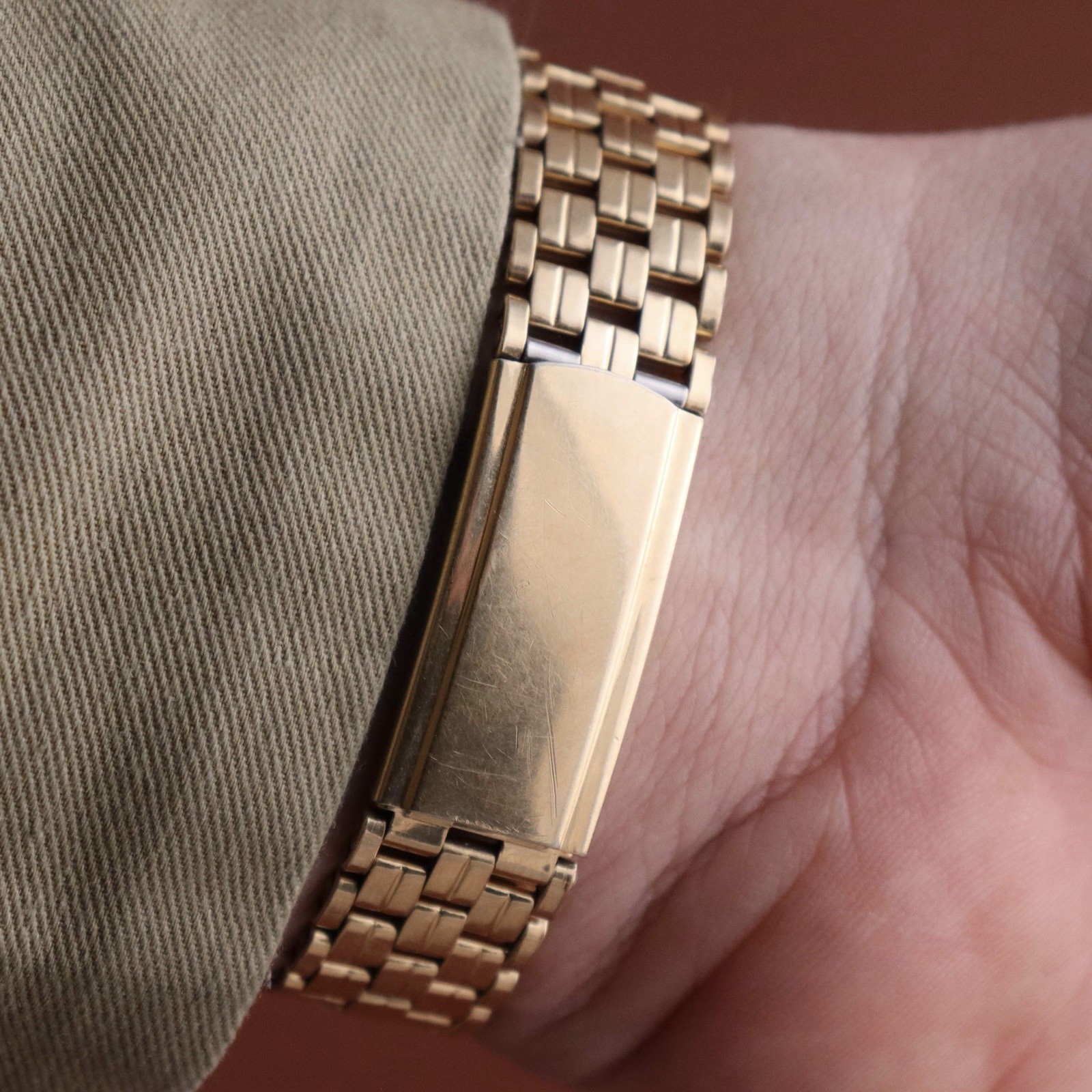 Vintage Longines 18k solid gold automatic 36mm 6618 silver dial Montal Bracelet image 3