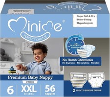 Premium Soft Hypoallergen Disposable Baby Diapers Size 6 33-44 lbs , XX-Large