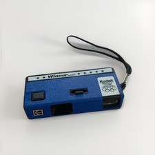 Vintage Kodak Camera   Winner  1988 Olympic Sponsor - Blue- Takes 110 Film