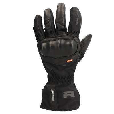 RICHA HYPERCANE GTX SCHWARZ GORETEX WASSERDICHT GANZJAHRES MOTORRAD FAHRRAD HANDSCHUHE 