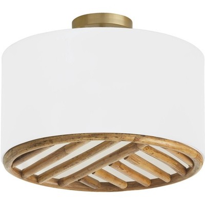 Capital Lighting Fixtures 247431MA OPEN BOX Soleil Semi-Flush Mount Matte Brass