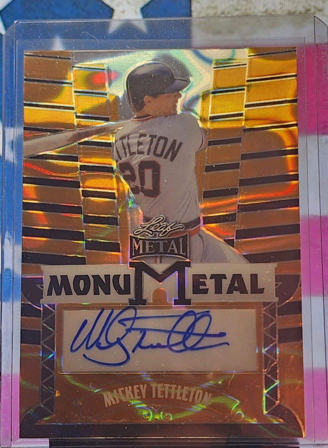 Leaf 2024 Metal MonuMetal Mickey Tettleton Auto 1/1 MM-MT1 Tigers