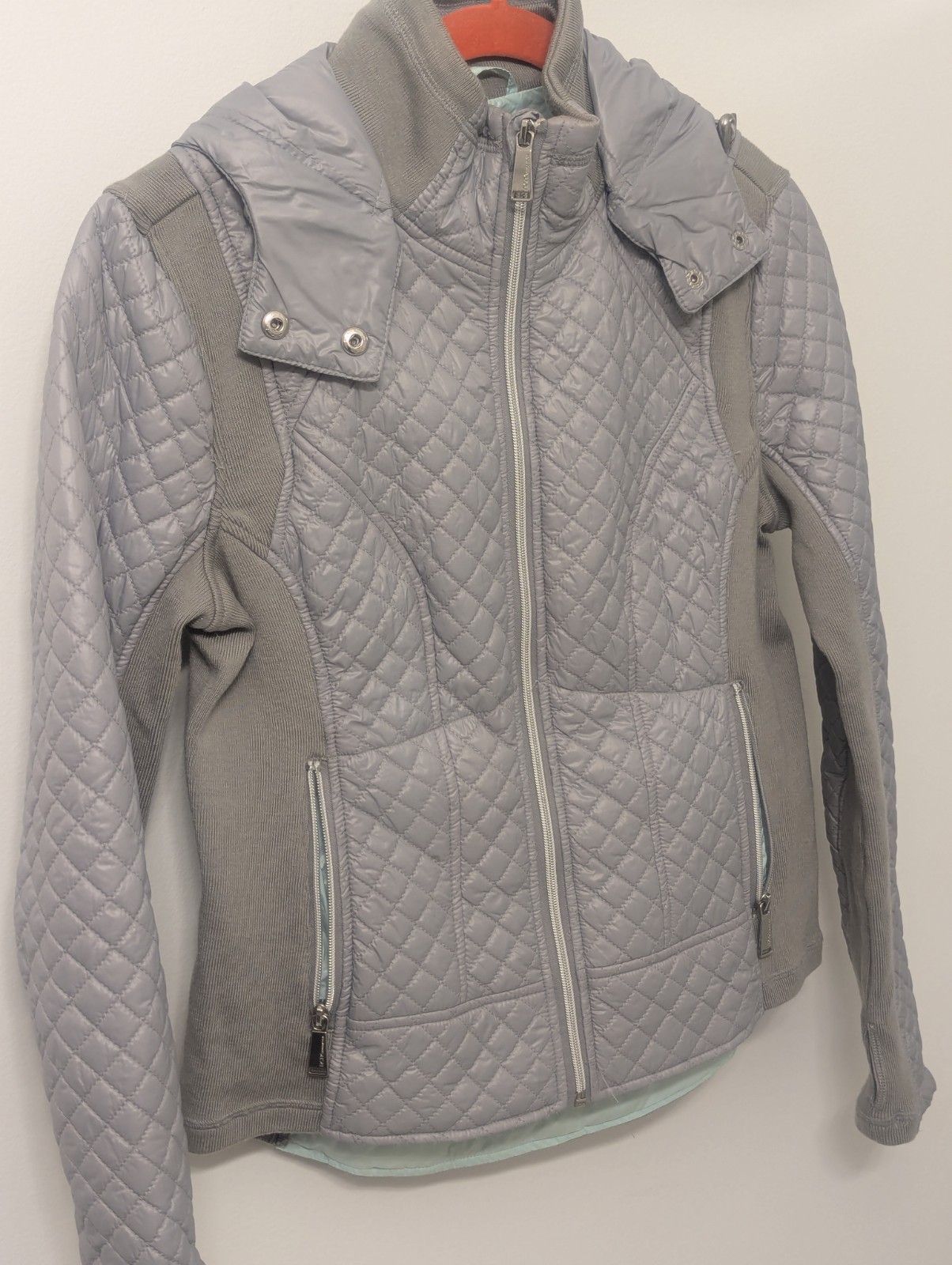 BCBGeneration Fitted Puffer Moto Jacket Size Medi… - image 11