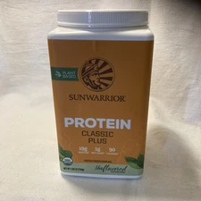 Sunwarrior, Protein Classic Plus, Plant Based, Unflavored , 1.65 lb
