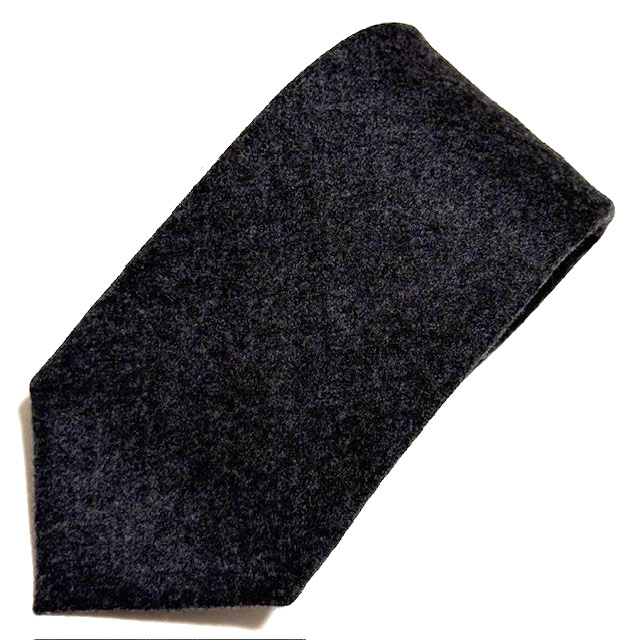 J Crew Tie Solid Dark Gray 100% Wool American Woo… - image 22