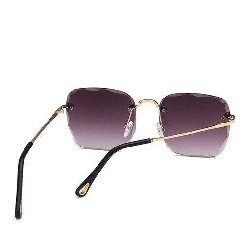 Rimless Sunglasses Woman Women Lady Eyeglasses Trendy Fashion for - Picture 11 of 11