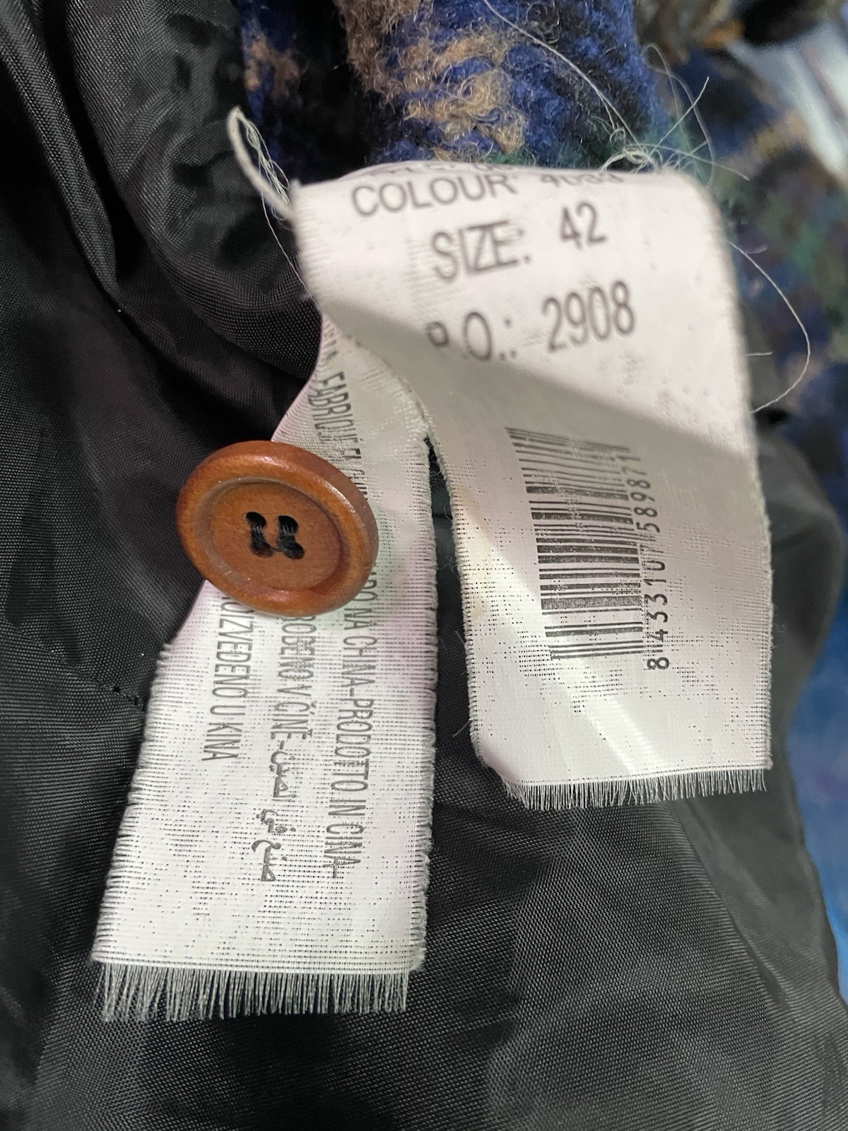 Desigual Women's Jacket Wool Patchwork Scottish S… - image 16