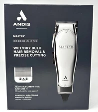 NEW ANDIS PRO Master Corded Clipper W/Wet/Dry Bulk Hair Remove & Precise Cutting