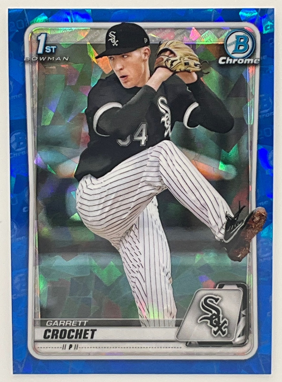 2020 Bowman Draft Sapphire Garrett Crochet Chrome White Sox