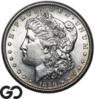 1890-S Morgan Silver Dollar, Lustrous BU, San Francisco Mint 90% Silver