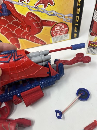 Toy Biz Spider-Man 2 Triple Web Action Blaster 2004 - Foto 4 di 11