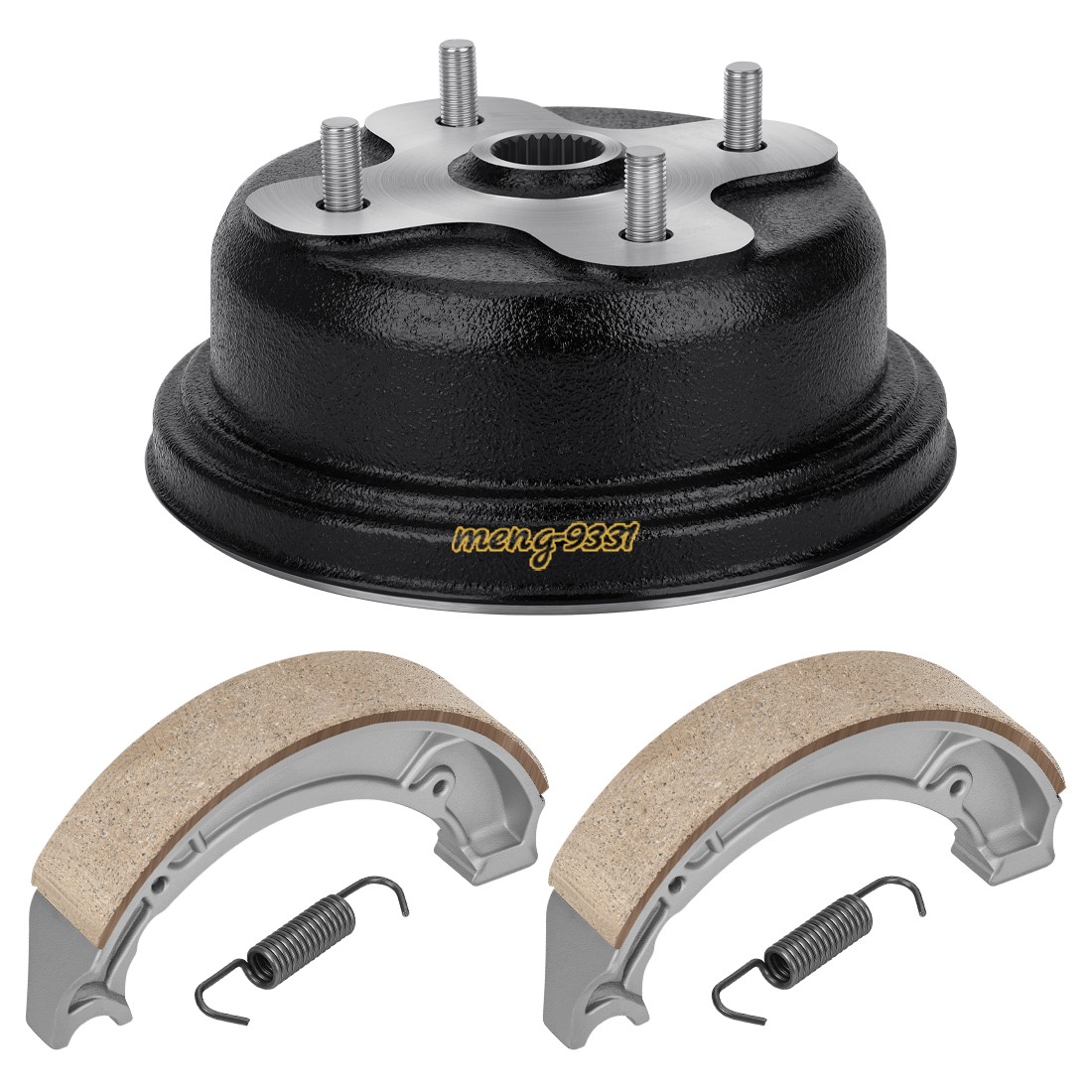 Rear Brake Drum Hub & Shoes Kit for Yamaha Big Bear 350 Kodiak 400 Grizzly 600