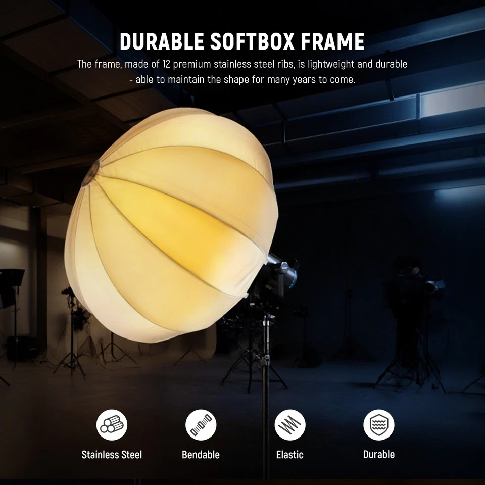 NEEWER NS26LD 26" Lantern Softbox w/Bowens Mount for LED Lights - Image 4 of 4