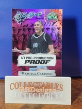 2024 Leaf Metal Women Of Sport Kamilla Cardoso 1/1 Her Story Pre-Prod Proof