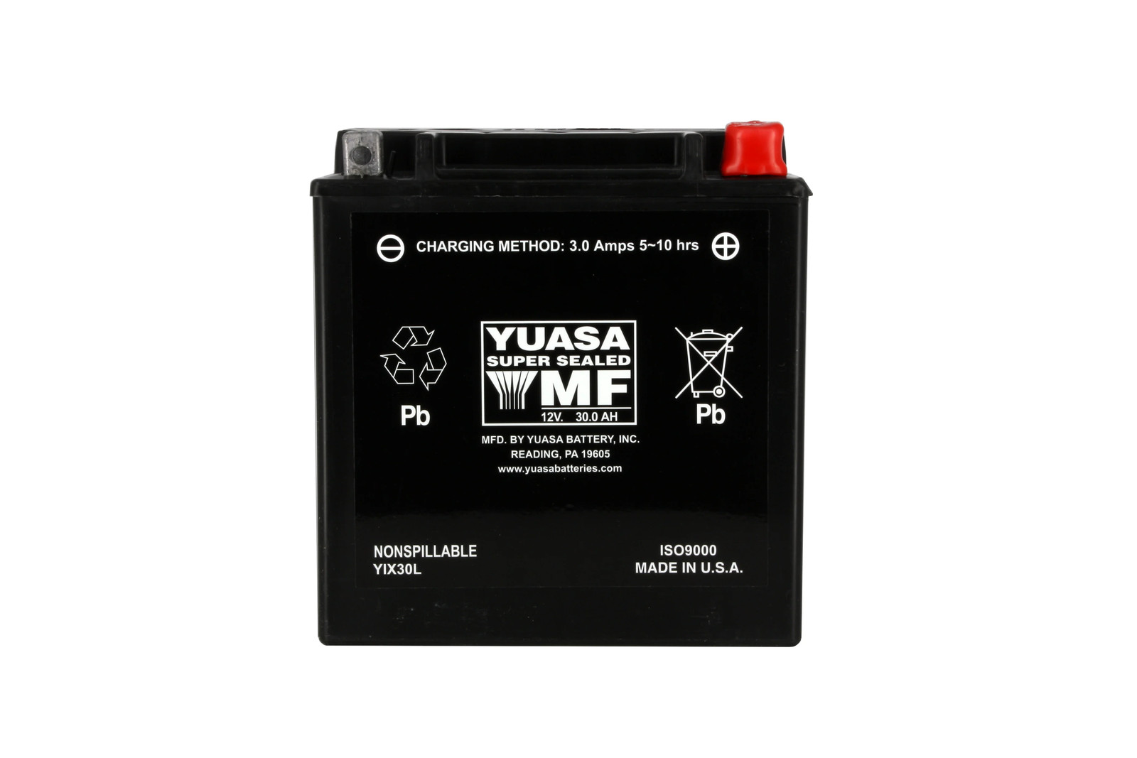 Batterie YIX30L AGM sans entretien 12V 30Ah pour moto et quad