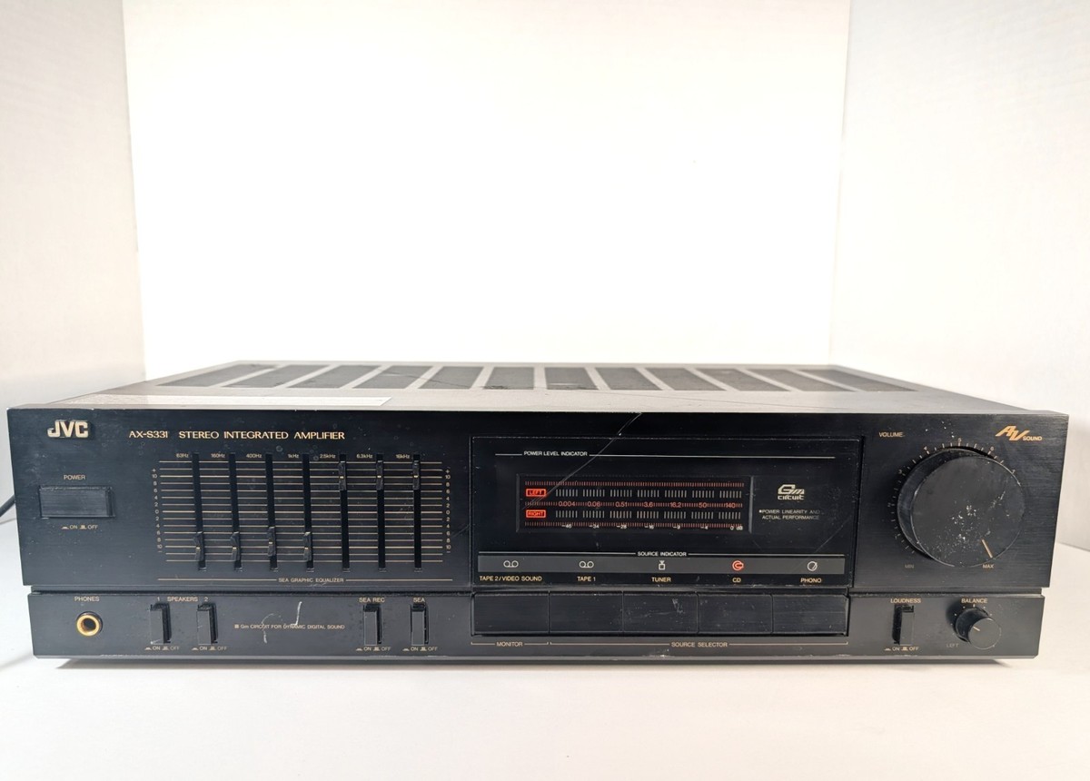 JVC AX-S331 Stereo Integrated Amplifier W/ Equalizer - 60W/Ch