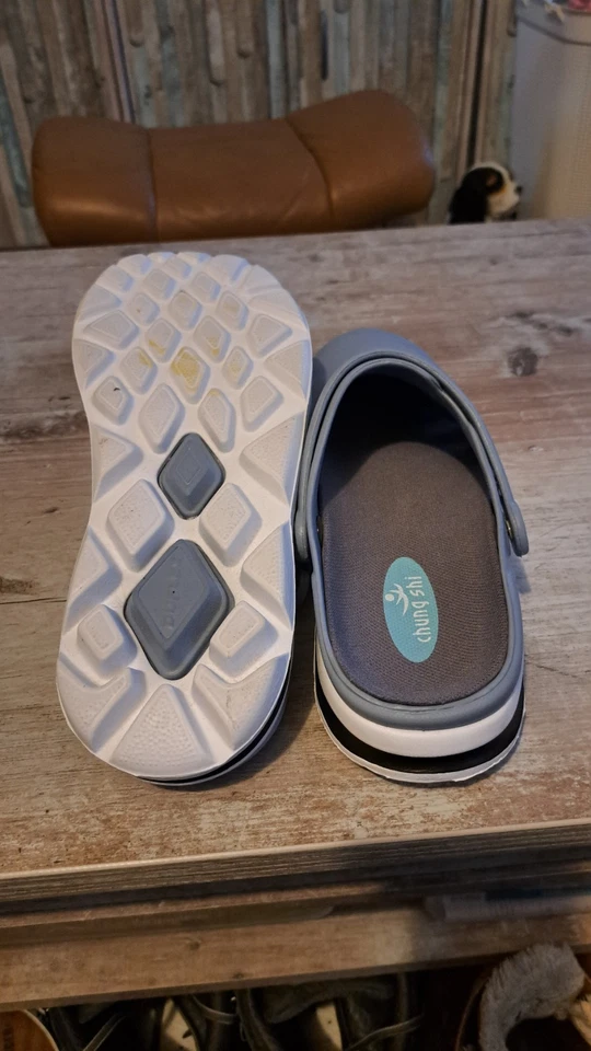 Duflex Chung Shi, Clogs mit Flexi-Riemchen+Fußbett, eisblau, Gr. 41 (L) - Bild 3 von 4