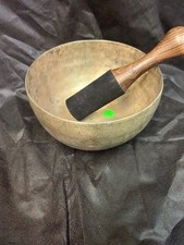 Very Deep sound Antique Healing Yoga Singing Bowl ID EY62 7.2" Note D3
