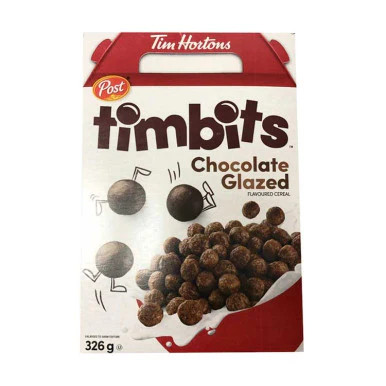 Tim Hortons Timbits Chocolate Glazed Cereal 326g/11.5 oz.,{Imported from Canada} - Picture 3 of 3