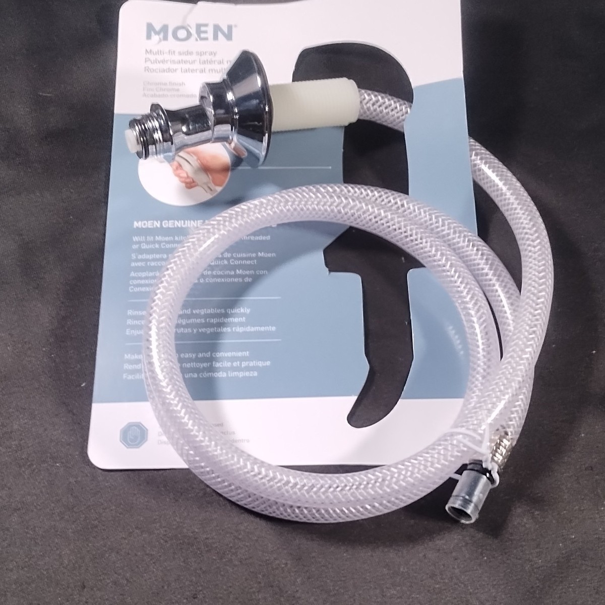Moen Multi-Fit Side Spray Chrome Kitchen Faucet Replacement Kit | eBay Moen Multi-Fit Side Spray Chrome Kitchen Faucet Replacement Kit | eBay
