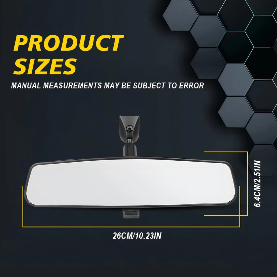 Espejo retrovisor interior gran angular para auto Jeep Cherokee (XJ) 1984-1991 8993023K Foto 4 de 4